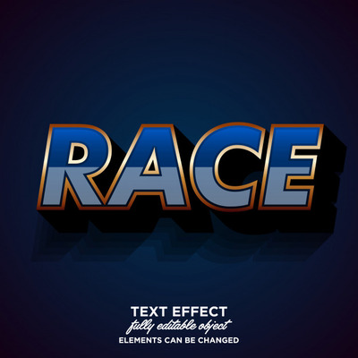 赛车俱乐部广告特效字体