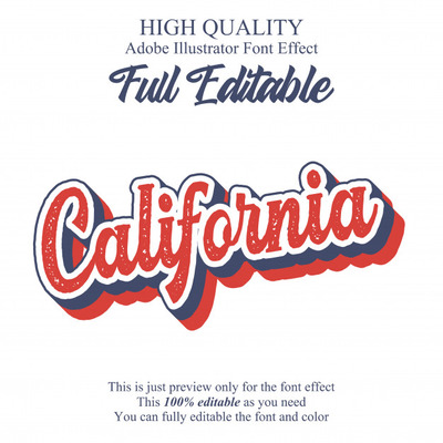 复古广告AI矢量字体