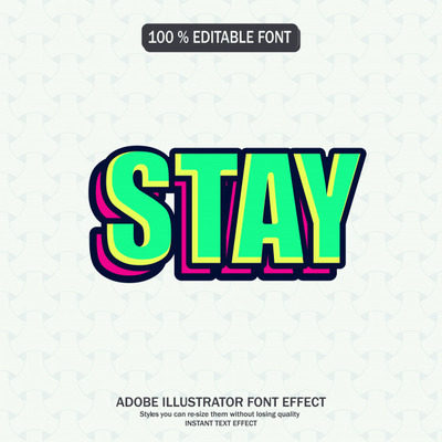 可编辑AI广告字体