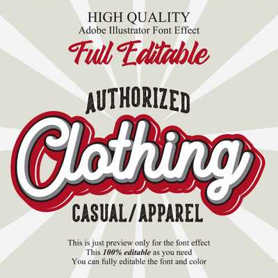 复古个性广告字体效果