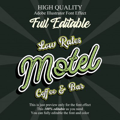 复古质朴的脚本广告字体