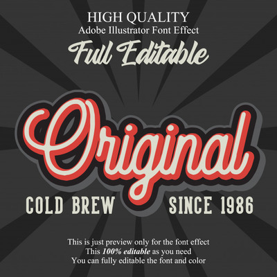 复古原始脚本广告字体