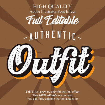 乡村粗体广告矢量字体