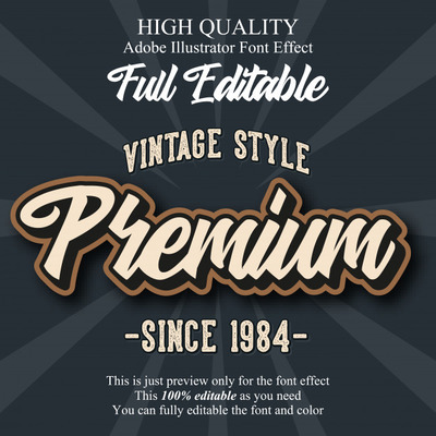 复古脚本广告字体