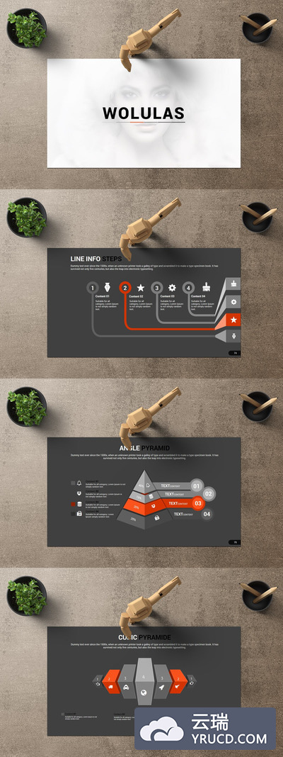 商业数据汇报PPT模板[PPTX]