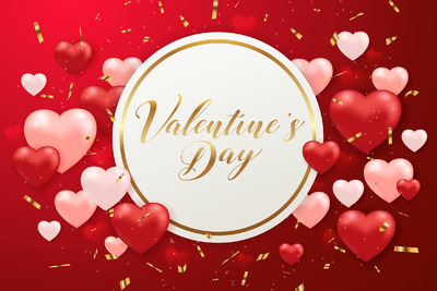 情人节爱心背景模板下载[EPS]