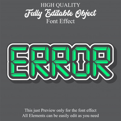 现代数码文本风格字体样机