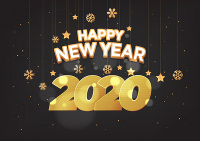 奢华高端2020新年庆祝素材