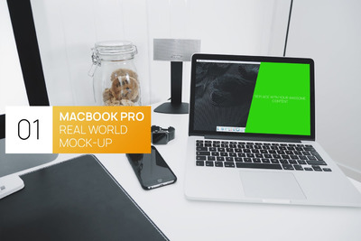 真实场景的MacBook Pro UI样机展示模型mockups