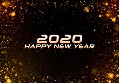 闪耀灯光新年圣诞2020字体素材