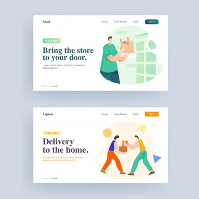 电商着陆页设计广告banner模板