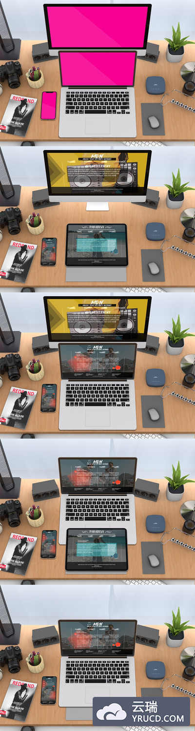 响应式网页样机下载[PSD]