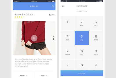 简约移动APP UI套件电子商务-密码页[Sketch,PSD]