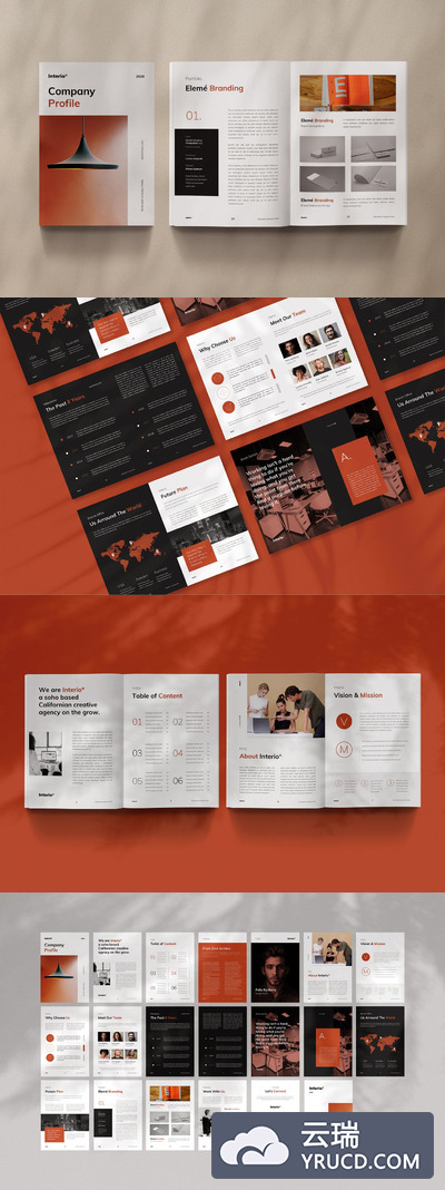 时尚高端简约多用途的高品质企业画册宣传册杂志房地产楼书Google Slides谷歌幻灯片演示模板（pptx）