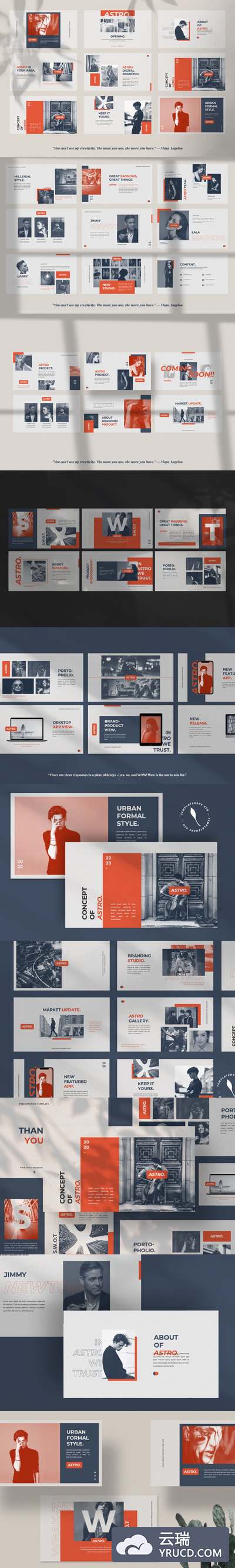 专业超现代和独特的设计PPT模板下载[PPTX]