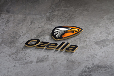 3D Logo 样机素材[PSD]