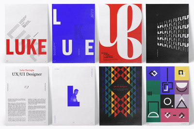 时尚高端简约专业的海报设计模板集合（AI，EPS，SVG）-1