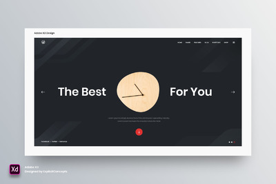 网站首页巨无霸图模板下载[XD]