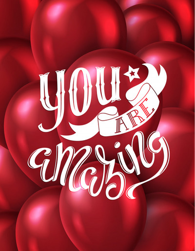 惊喜手绘情人节广告海报