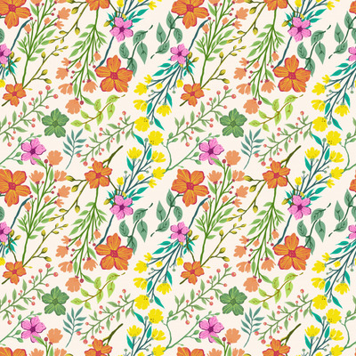 无缝热带花卉图案背景