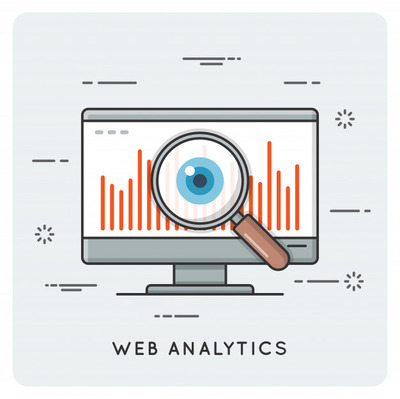 网络数据分析概念插画