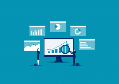 商务数据分析插画