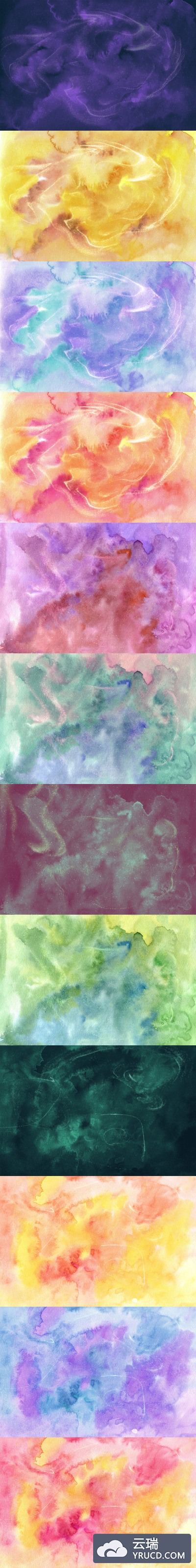 水彩魔幻魔法背景素材下载(JPG)