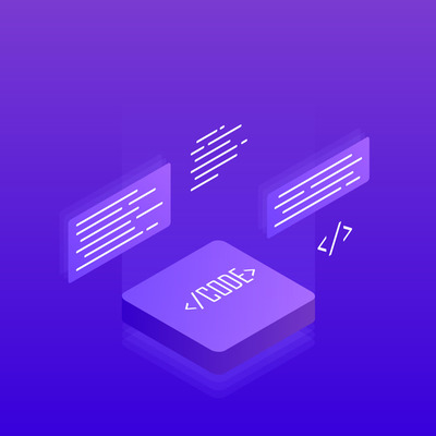 电脑编程软件插画