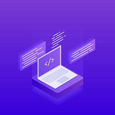 2.5D软件开发电脑编程插画