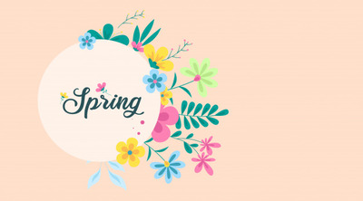 春季花卉植物装饰素材