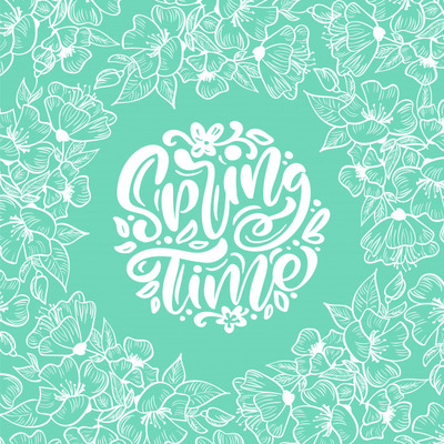 花框贺卡手写文字背景