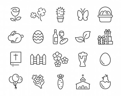 春天农场复活节花园图标