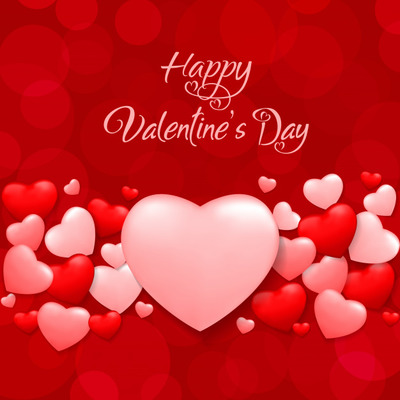 情人节爱心装饰梦幻背景