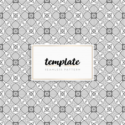 曼陀罗无缝图案几何纹理