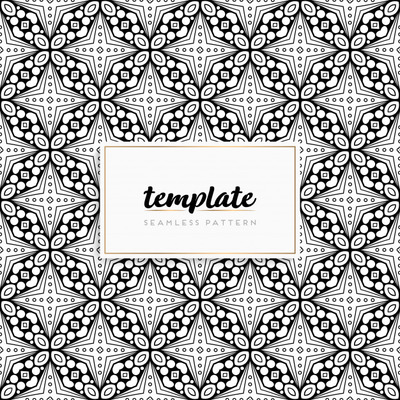 几何曼陀罗花纹背景