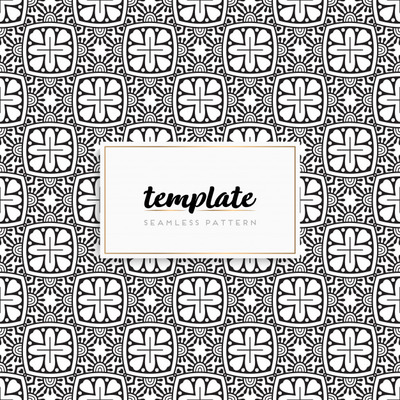 简约几何花卉背景纹理