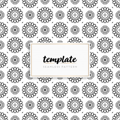 简约的花卉几何背景纹理