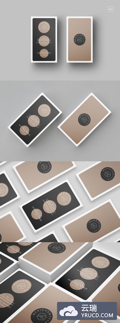 优雅时尚高端名片设计模板