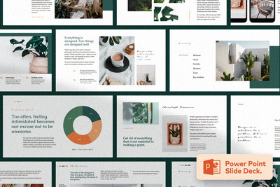 时尚品牌介绍PPT模板下载（PPTX）