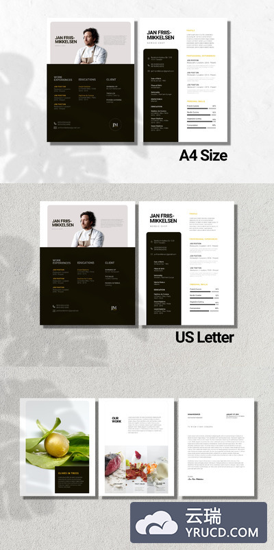 干净的简历PPT模板下载（PPTX）