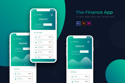 优秀的金融网银业务APP UI套装下载（PSD,Ai,XD）