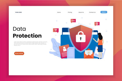 数据保护登陆页面模板