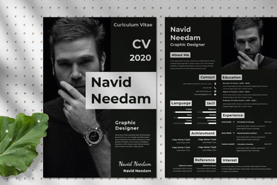 干净的简历模板下载（PSD,Ai）