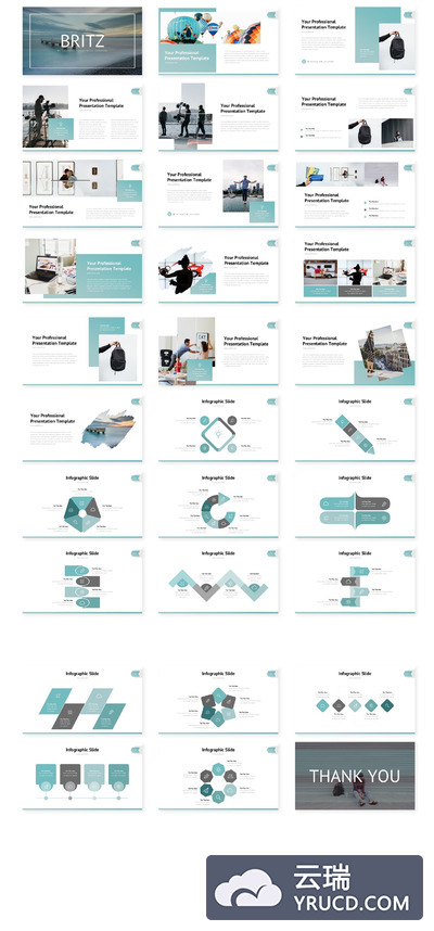 清新简单的PPT模板下载（PPTX）