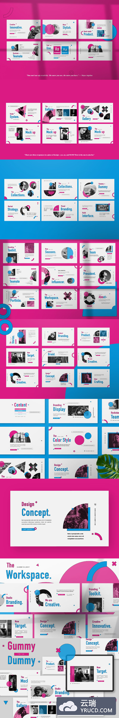 高端品牌PPT模板下载（PPTX）