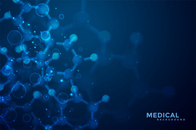 抽象分子医学背景 Abstract molecules medical science background Vector