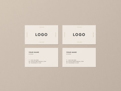 简约风品牌名片设计