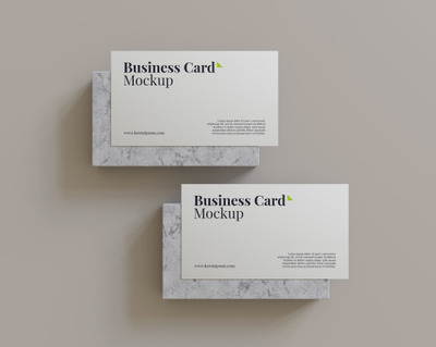 简约高端品牌名片样机