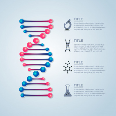 Dna结构和科学元素信息图模板Dna structure and science element for infographic template | Premium Vector Dna structure and science element for infographic template | Premium Vector