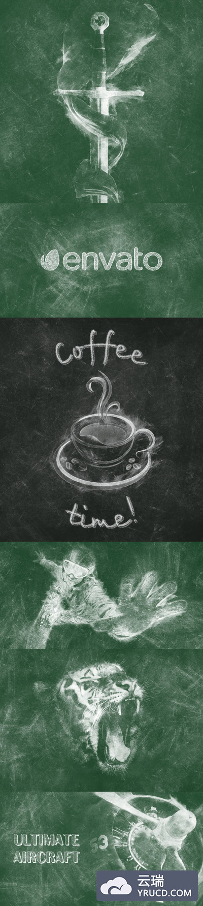 漂亮的黑板字PS动作下载（Atn）